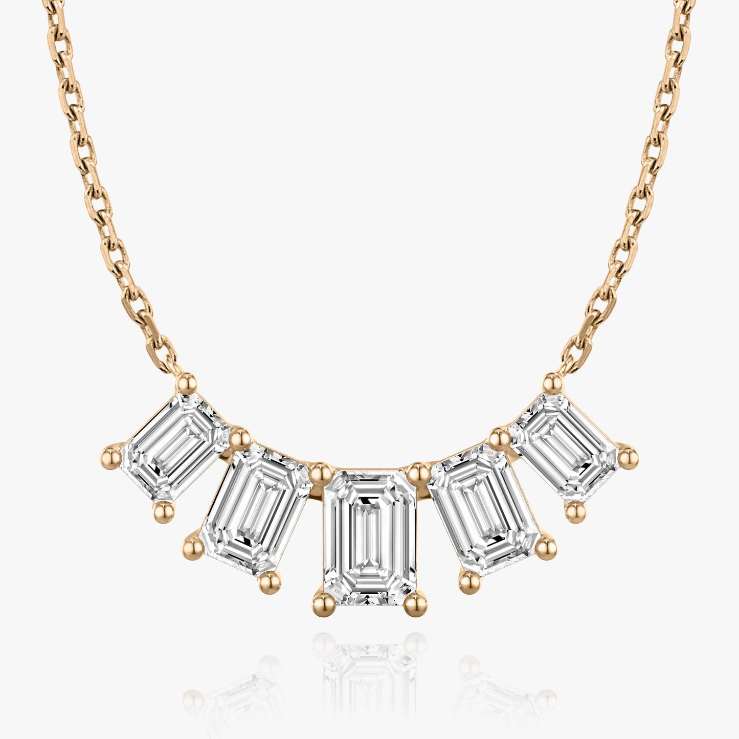 3.50 CT Emerald CVD F/VS Diamond Necklace