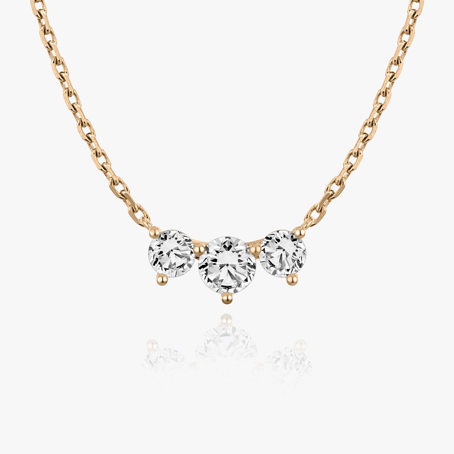 1.0 TCW Round CVD F/VS Diamond Necklace