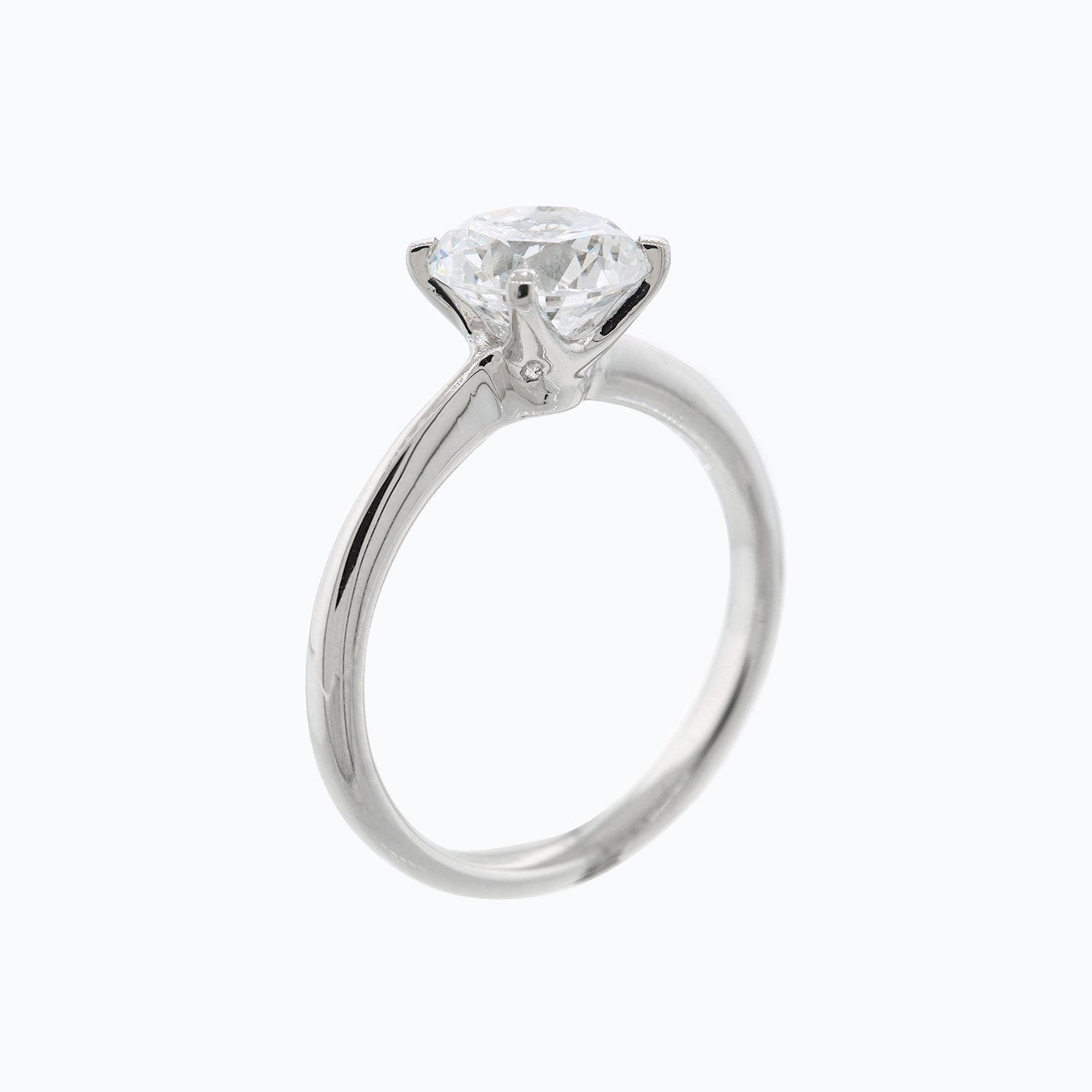 1.50 CT Round Solitaire CVD F/VS2 Diamond Engagement Ring