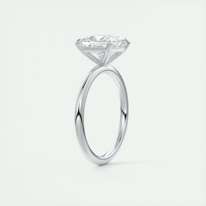 2 CT Princess Solitaire CVD F/VS1 Diamond Engagement Ring