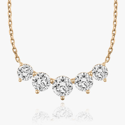 3.50 TC Round CVD F/VS Diamond Necklace