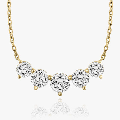 3.50 TC Round CVD F/VS Diamond Necklace