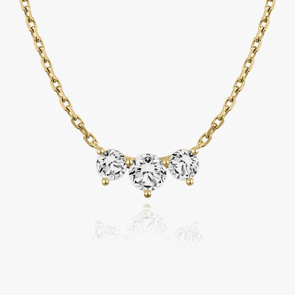 1.0 TCW Round CVD F/VS Diamond Necklace