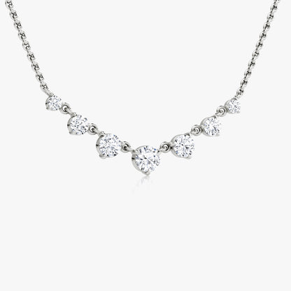 0.25 CT Round CVD F/VS Diamond Necklace