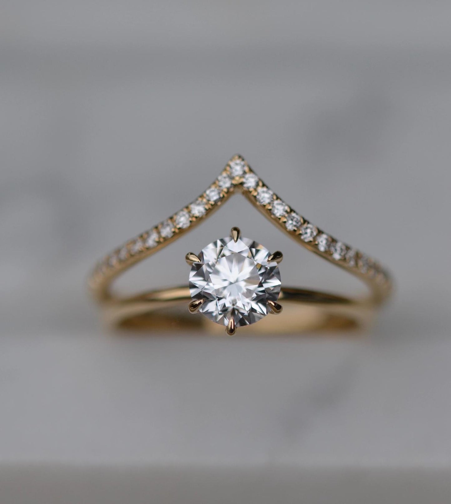 1.02 CT Round Solitaire CVD E/VS1 Diamond Engagement Ring