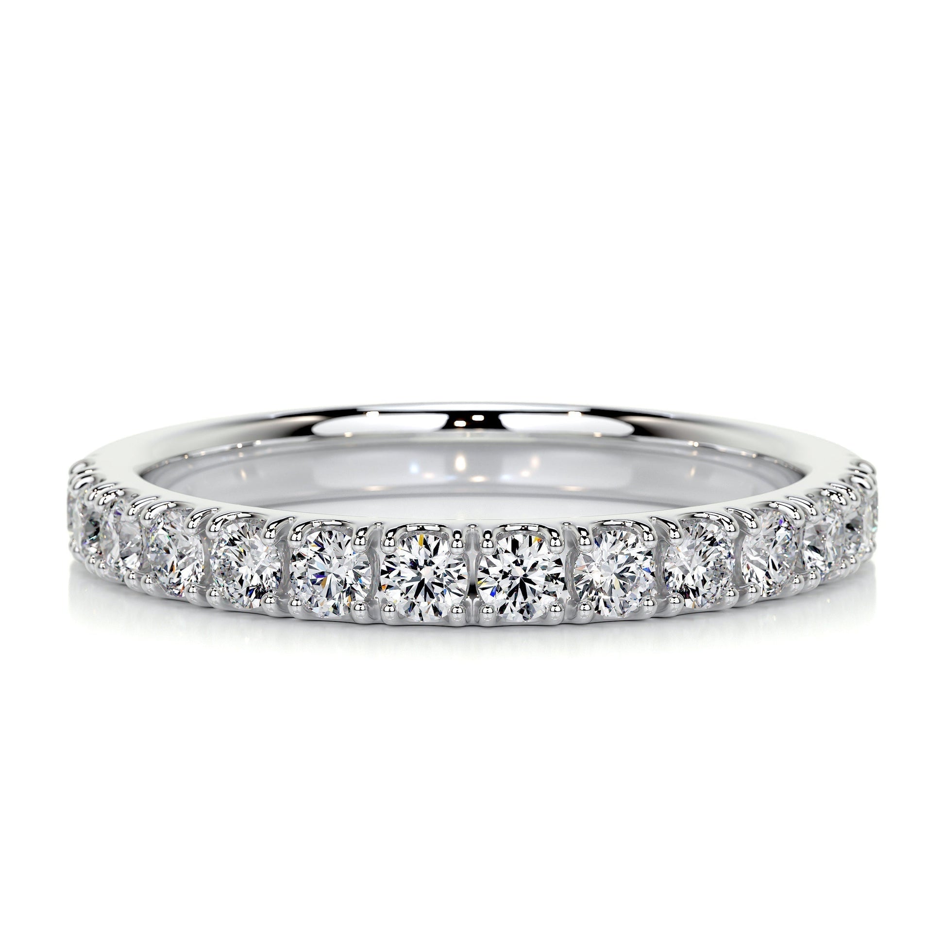 0.5ct Round EF- VVS Diamond Half Eternity Wedding Band