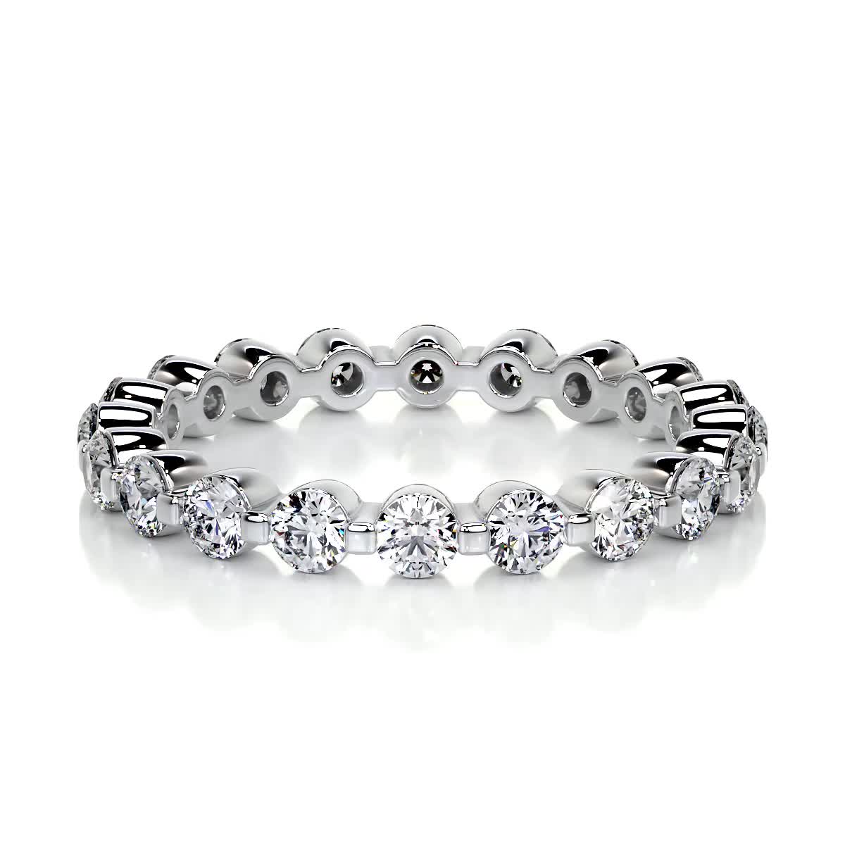 1.75ct Round EF- VVS Diamond Full Eternity Wedding Band