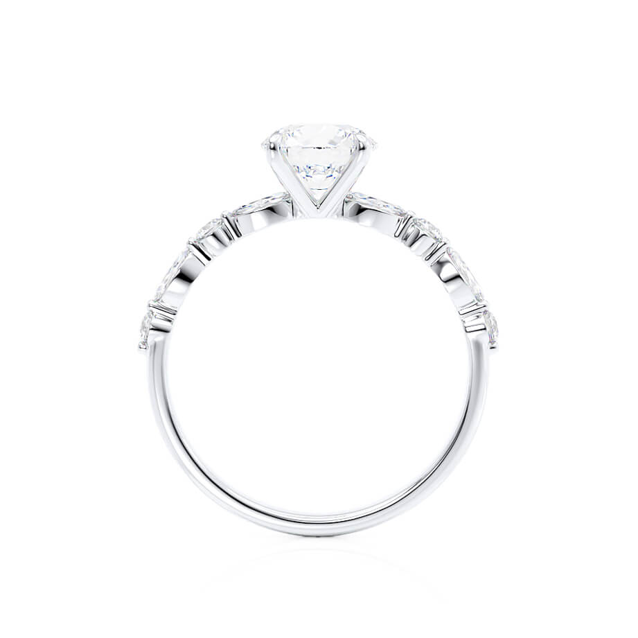 0.90 CT Round Solitaire Twisted CVD G/VVS1 Diamond Engagement Ring