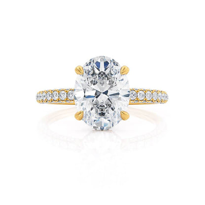 1.20 CT Oval Hidden Halo CVD G/VS1 Diamond Engagement Ring