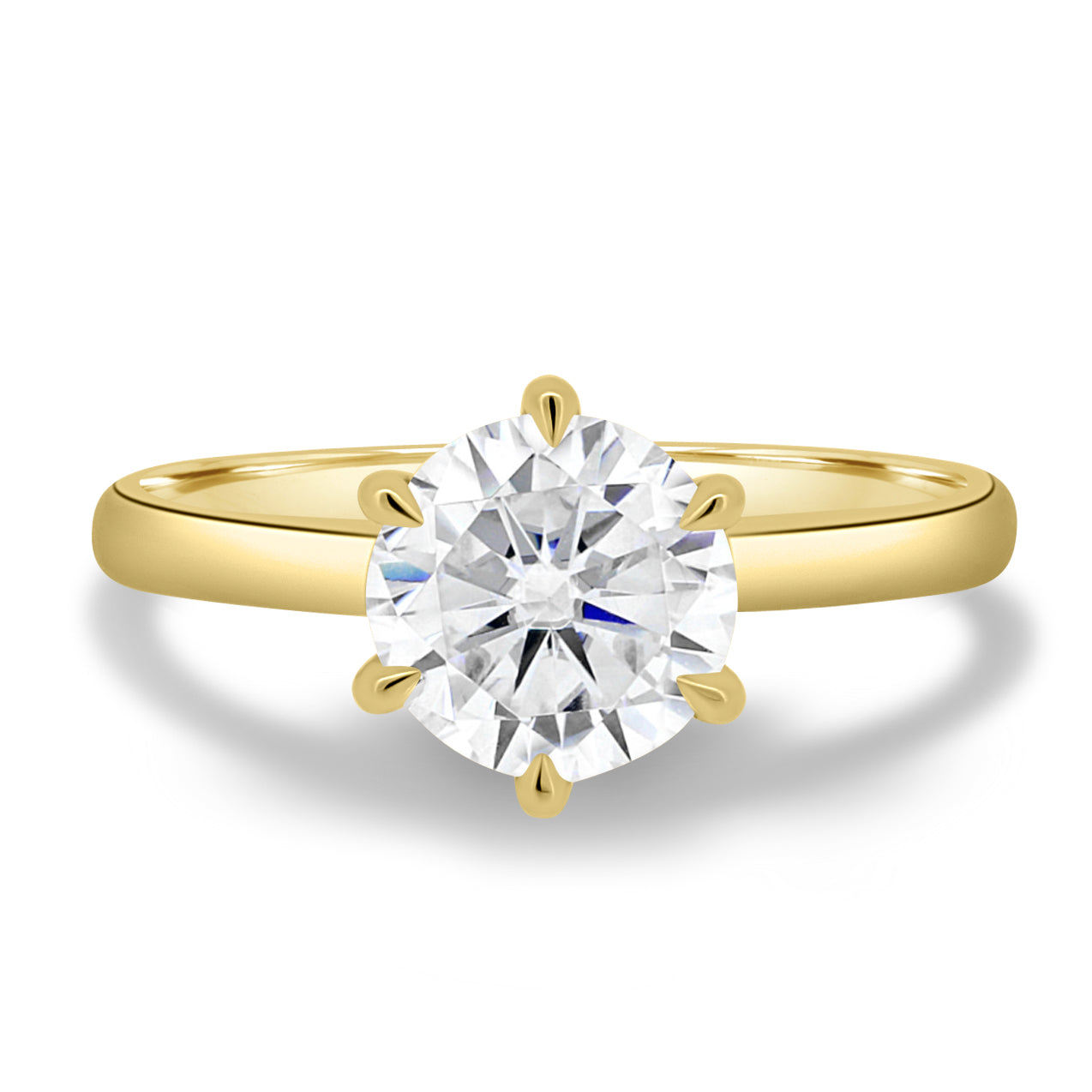 1.83 CT Round Solitaire CVD G/VS2 Diamond Engagement Ring