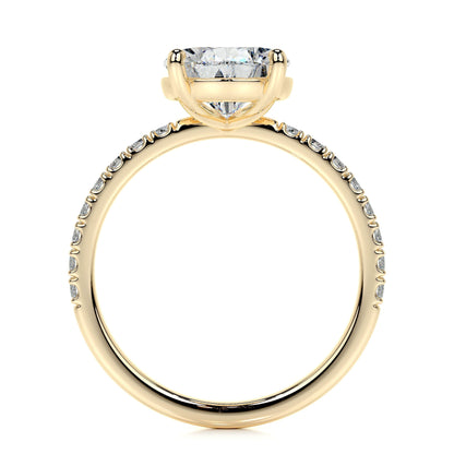 5.0 CT Pear Solitaire CVD F/VS2 Diamond Engagement Ring