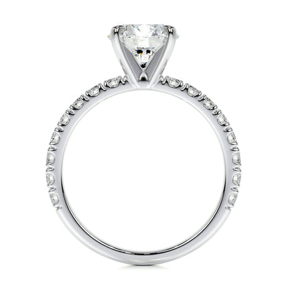 1.50 CT Round Solitaire CVD F/VS1 Diamond Engagement Ring