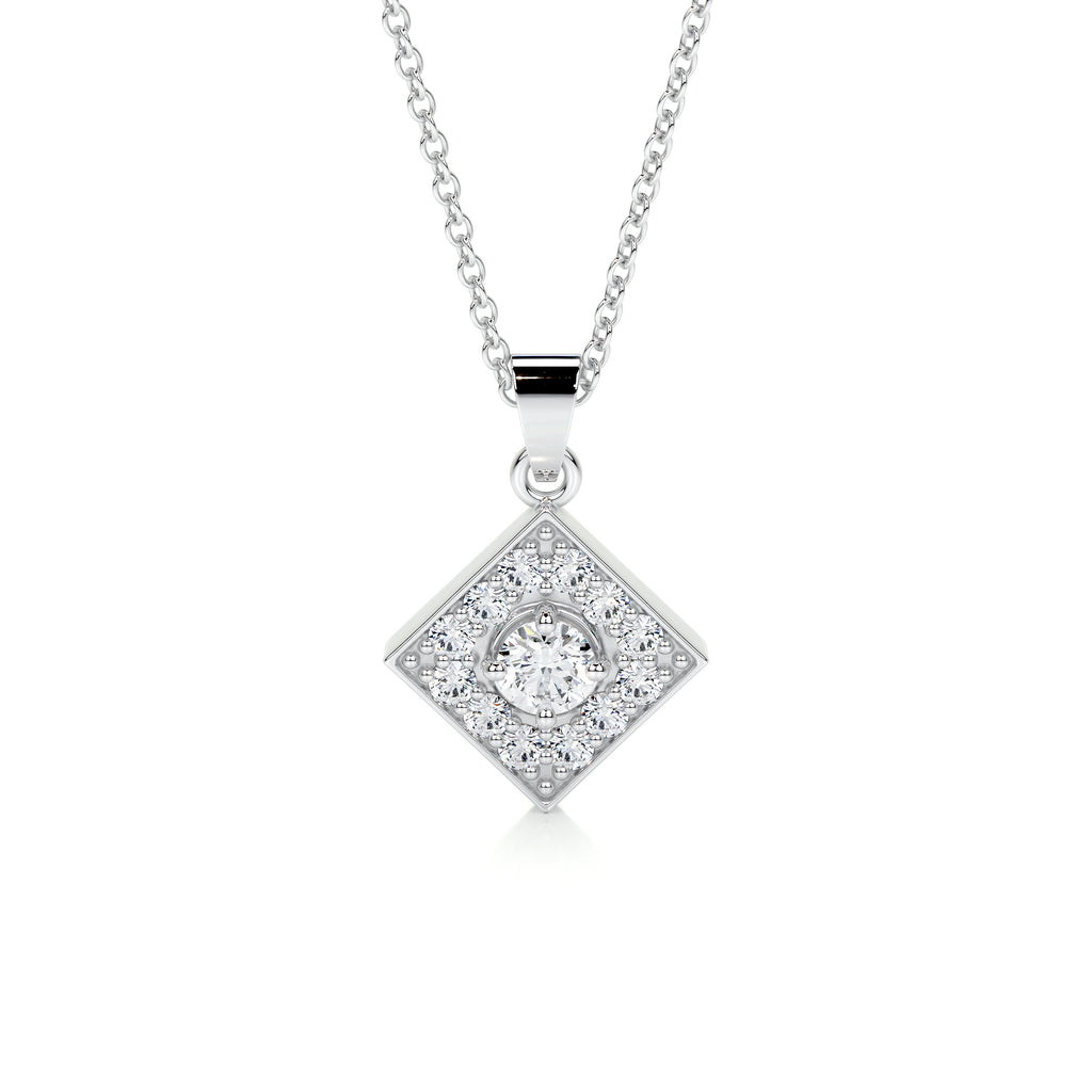 0.25 CT Round CVD F/VS Diamond Necklace