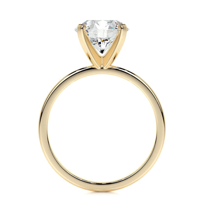 2.0 CT Round Solitaire CVD E/VS2 Diamond Engagement Ring