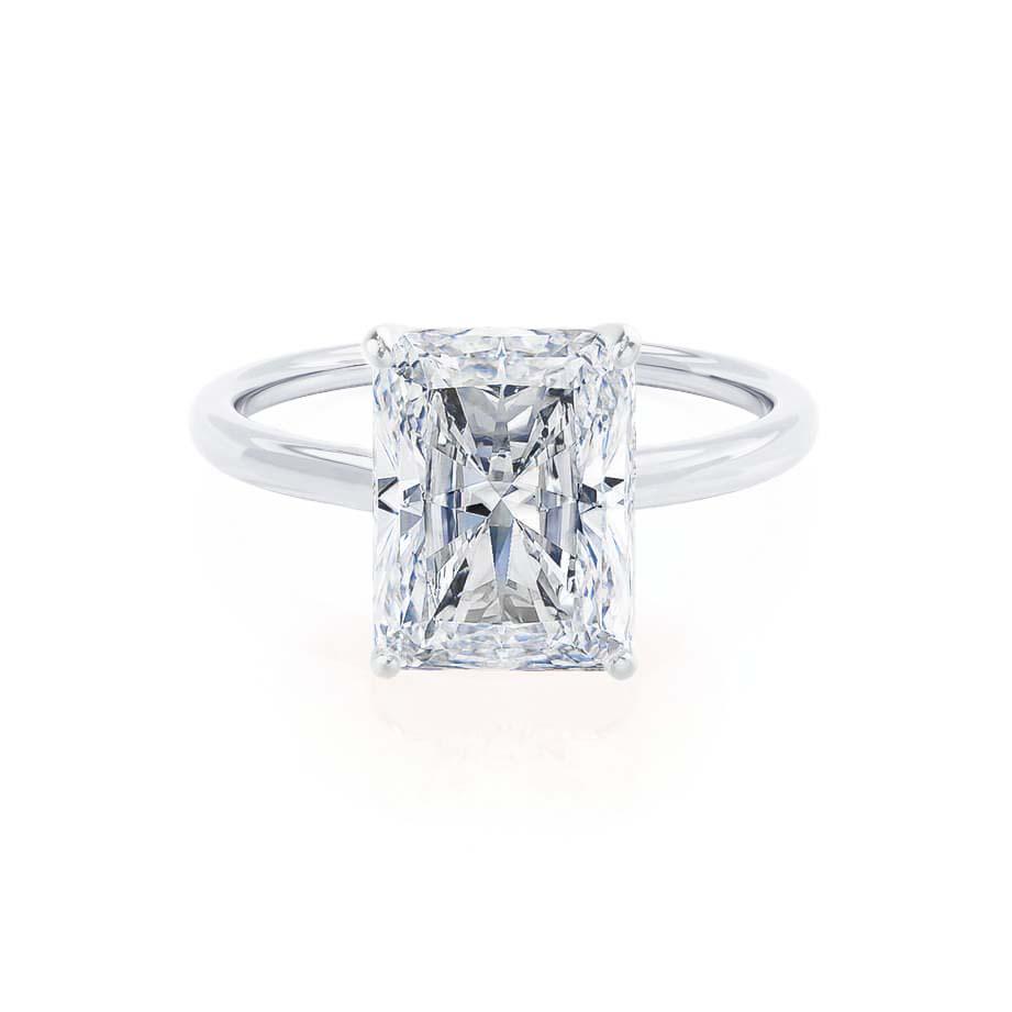 1.50 CT Radiant Solitaire CVD E/VS1 Diamond Engagement Ring