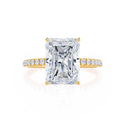 1.50 CT Radiant Pave Setting CVD G/VVS1 Diamond Engagement Ring