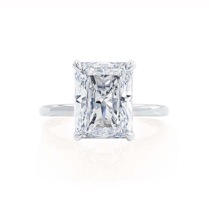 2.0 CT Radiant Hidden Halo CVD F/VVS1 Diamond Engagement Ring