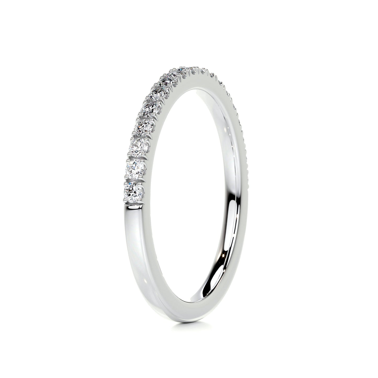 0.3ct Round EF- VVS Diamond Half Eternity Wedding Band