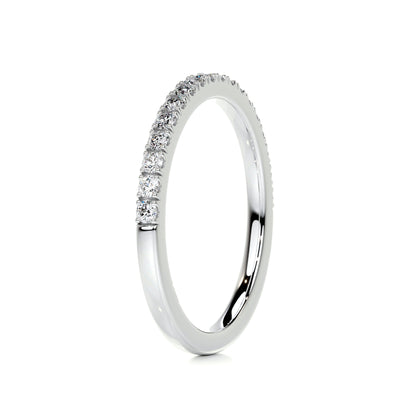 0.3ct Round EF- VVS Diamond Half Eternity Wedding Band