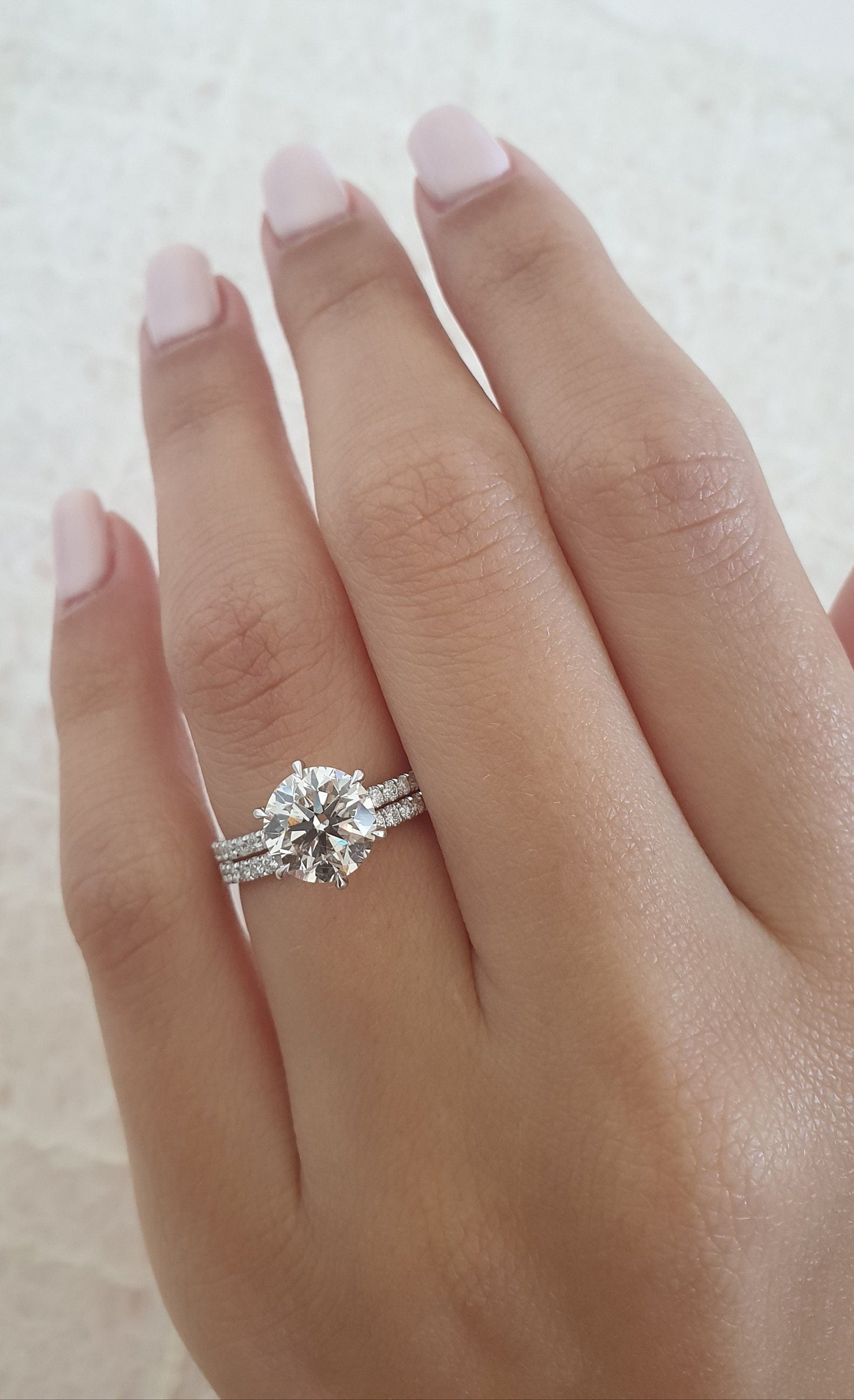 2 CT Round Solitaire CVD F/VS2 Diamond Engagement Ring