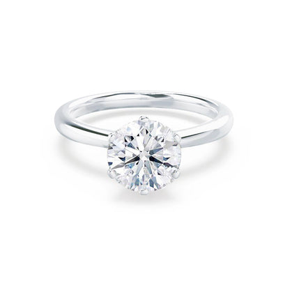 1.0 CT Round Solitaire CVD F/VS2 Diamond Engagement Ring